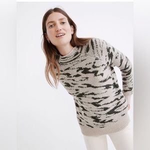 Madewell Thornton Mockneck Pullover Sweater Alpaca